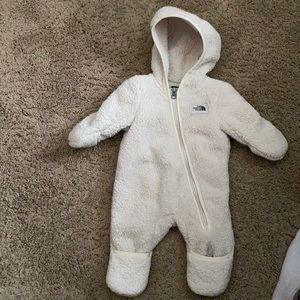 North Face gender neutral baby snowsuit